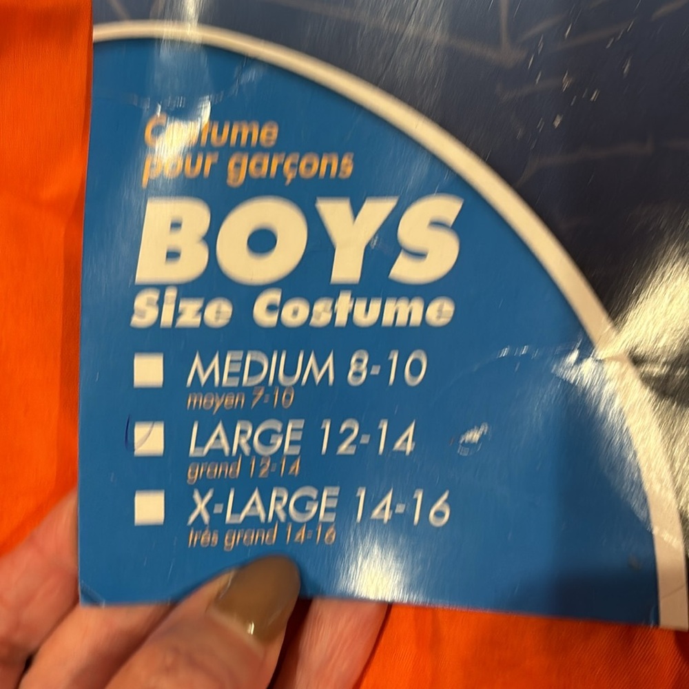 Boys Got Busted Halloween 🎃 costume with plastic cuffs size 12/14 - Picture 2 of 4